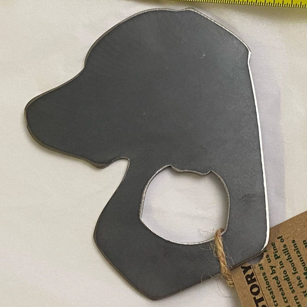 Steel Dog Bottle Opener